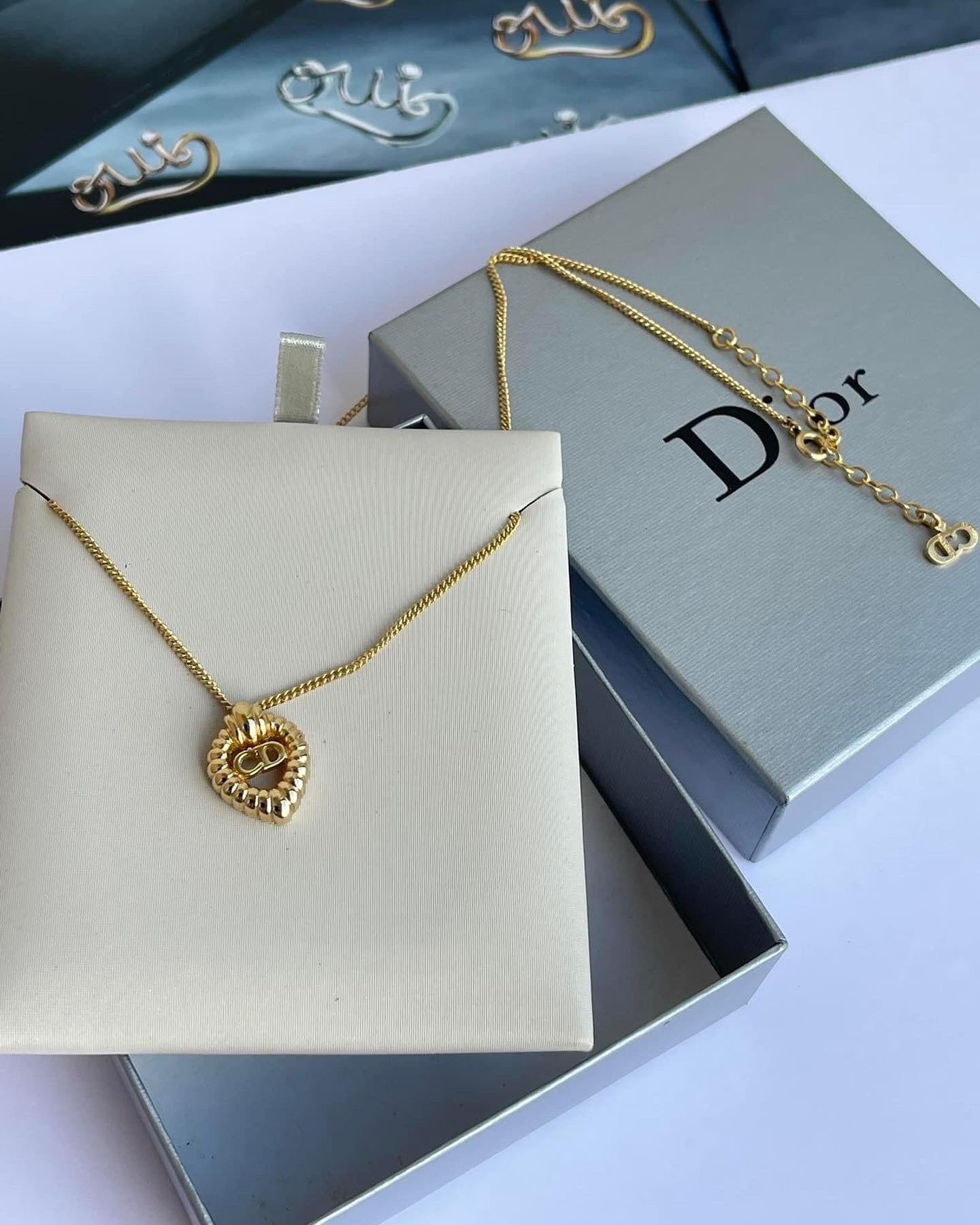 Christian Dior Vintage CD Necklace