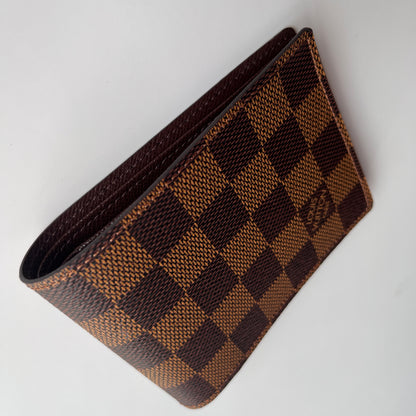 Louis Vuitton Damier Ebene Coated Canvas Multiple Bifold Wallet