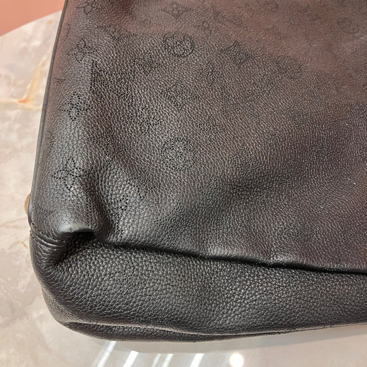Louis Vuitton Mahina Babylone PM Black Tote 2Way Bag