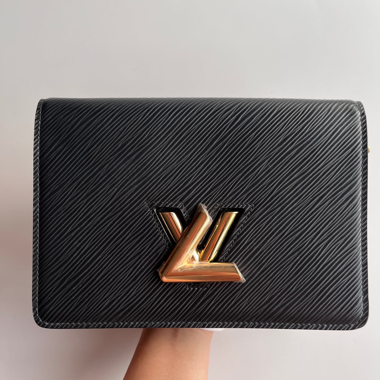 Louis Vuitton Black Epi Twist Wallet on Chain GHW RFID