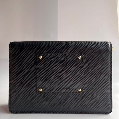 Louis Vuitton Black Epi Twist Wallet on Chain GHW RFID