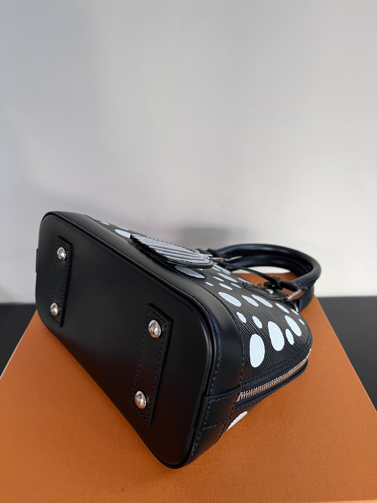 Louis Vuitton x Yayoi Kusama Alma BB Black Epi Crossbody Bag
