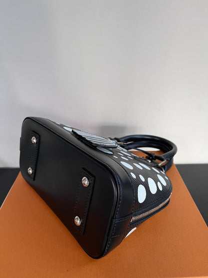 Louis Vuitton x Yayoi Kusama Alma BB Black Epi Crossbody Bag