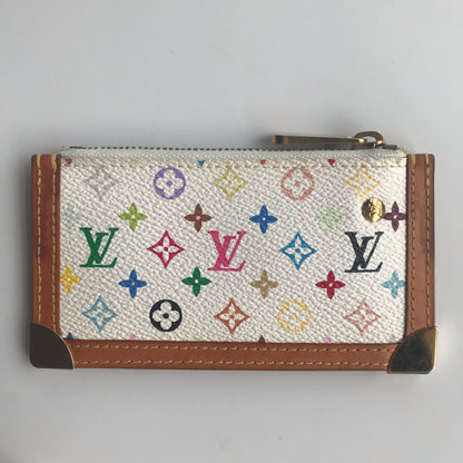 Louis Vuitton Monogram Multicolor Pochette Cles White