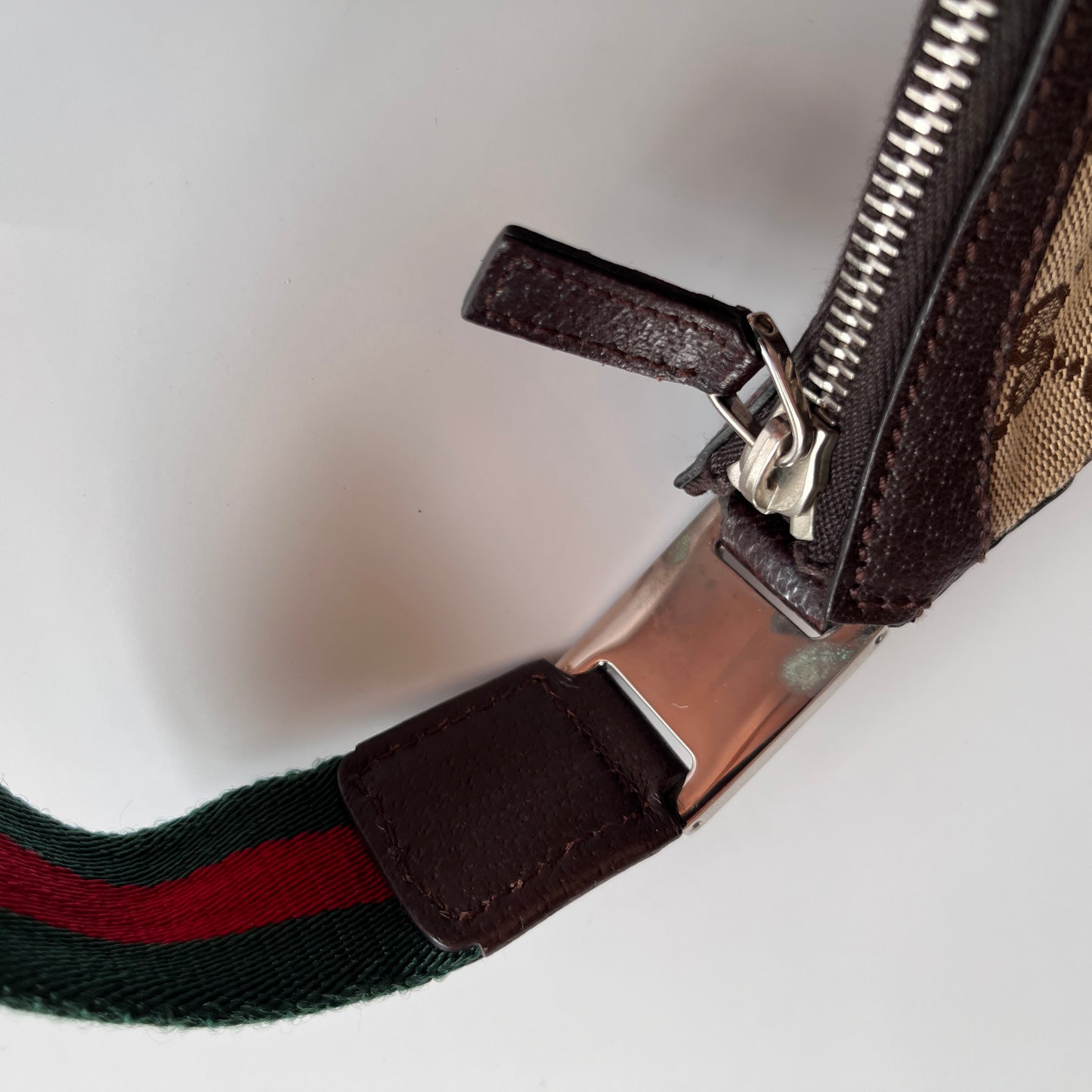 Gucci Vintage GG Canvas Pochette