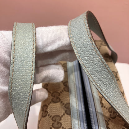 Gucci Vintage GG Canvas Tofu Top Handle Bag