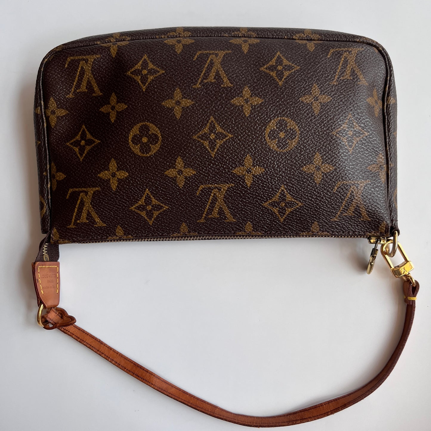 LV Vintage Monogram Pochette With Crossbody Strap