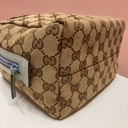Gucci Vintage GG Canvas Tofu Top Handle Bag