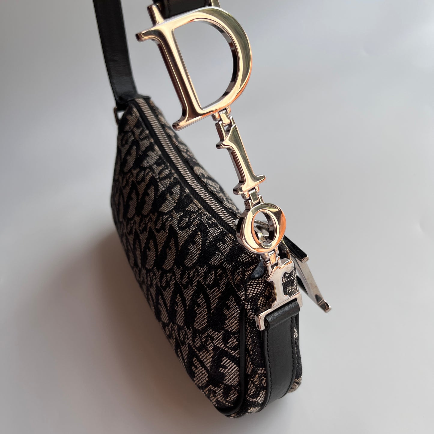 Christian Dior Vintage Oblique One Shoulder Pouch