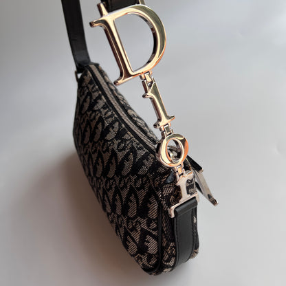 Christian Dior Vintage Oblique One Shoulder Pouch