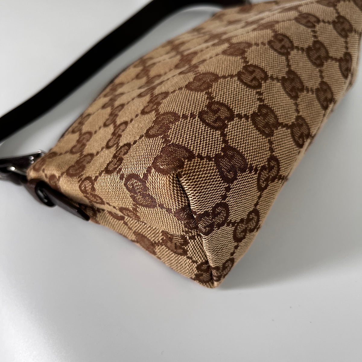 Gucci Vintage GG Canvas Small Pochette