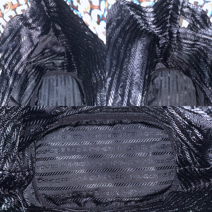 Prada Duet Blue Re-nylon Bucket Crossbody Bag