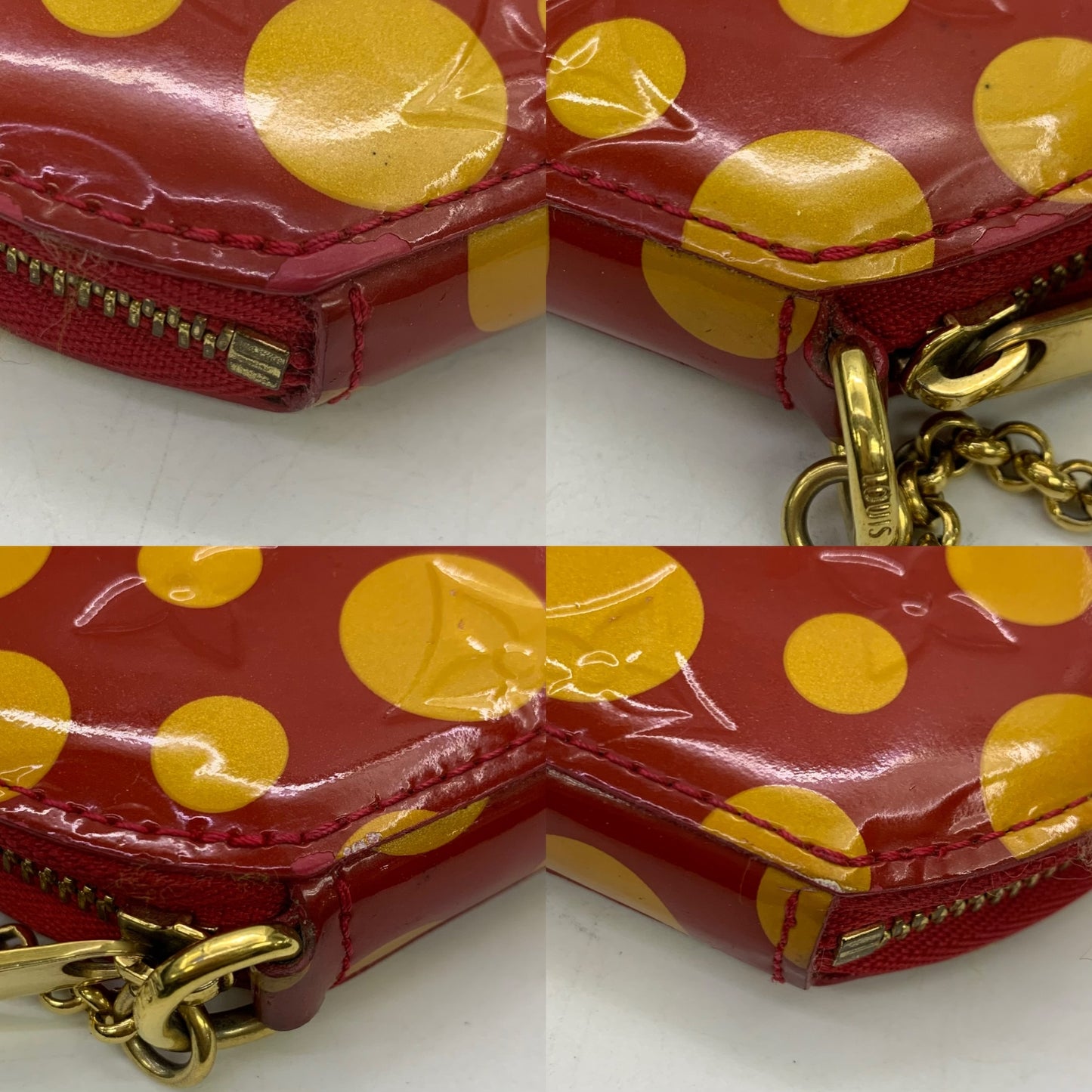 Louis Vuitton x Yayoi Kusama Porto Monnaie Chapeau Vernis Wallet Coin Purse