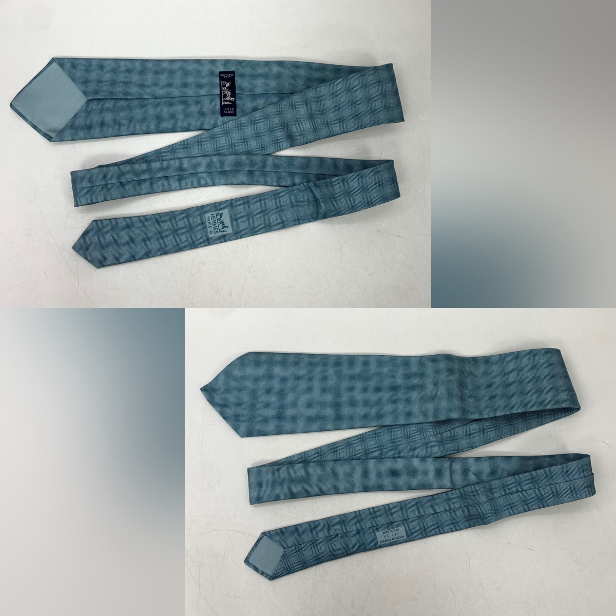 Hermes Blue Neck Tie