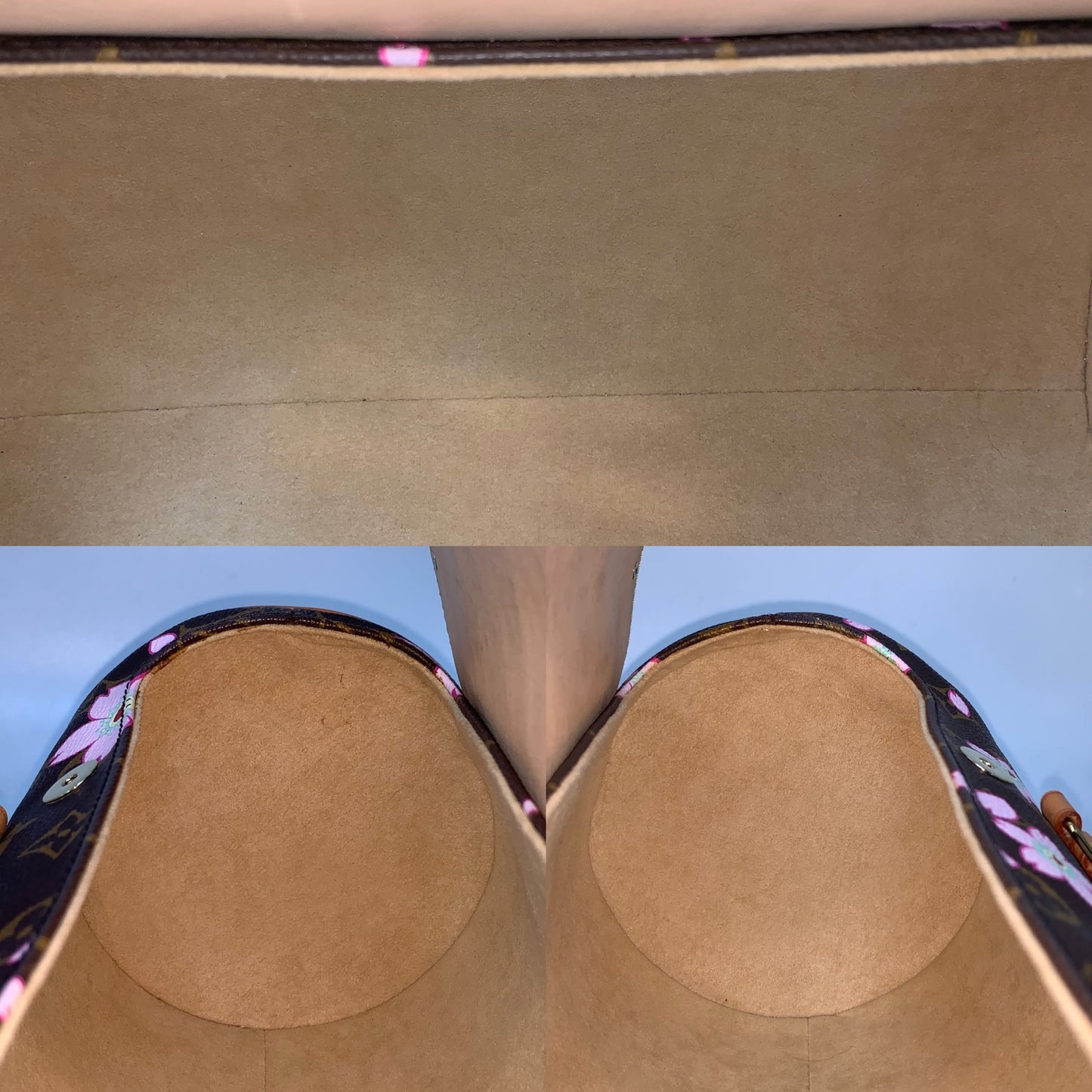 Louis Vuitton x Takashi Murakami Papillon Cherry Blossoms Top Handle Bag NO KEY