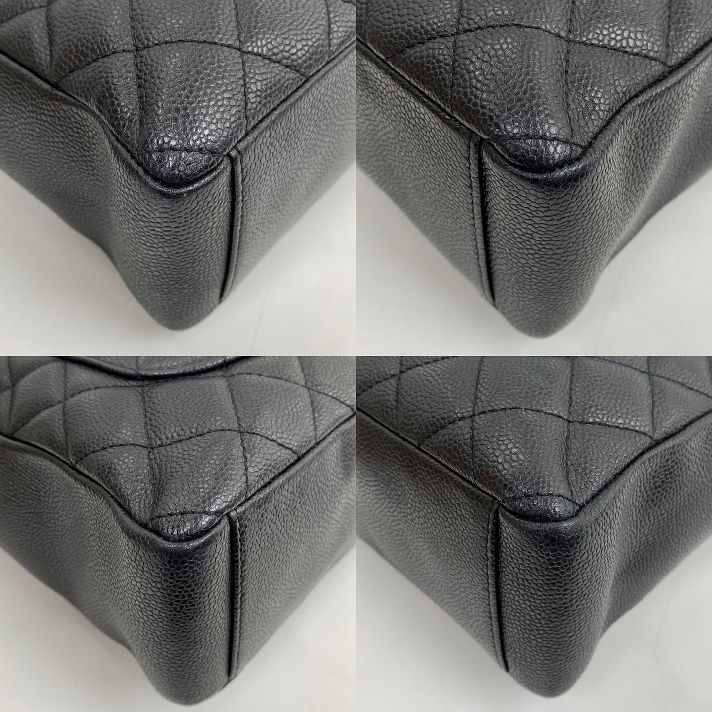 Chanel Vintage Black Caviar PST Tote Bag