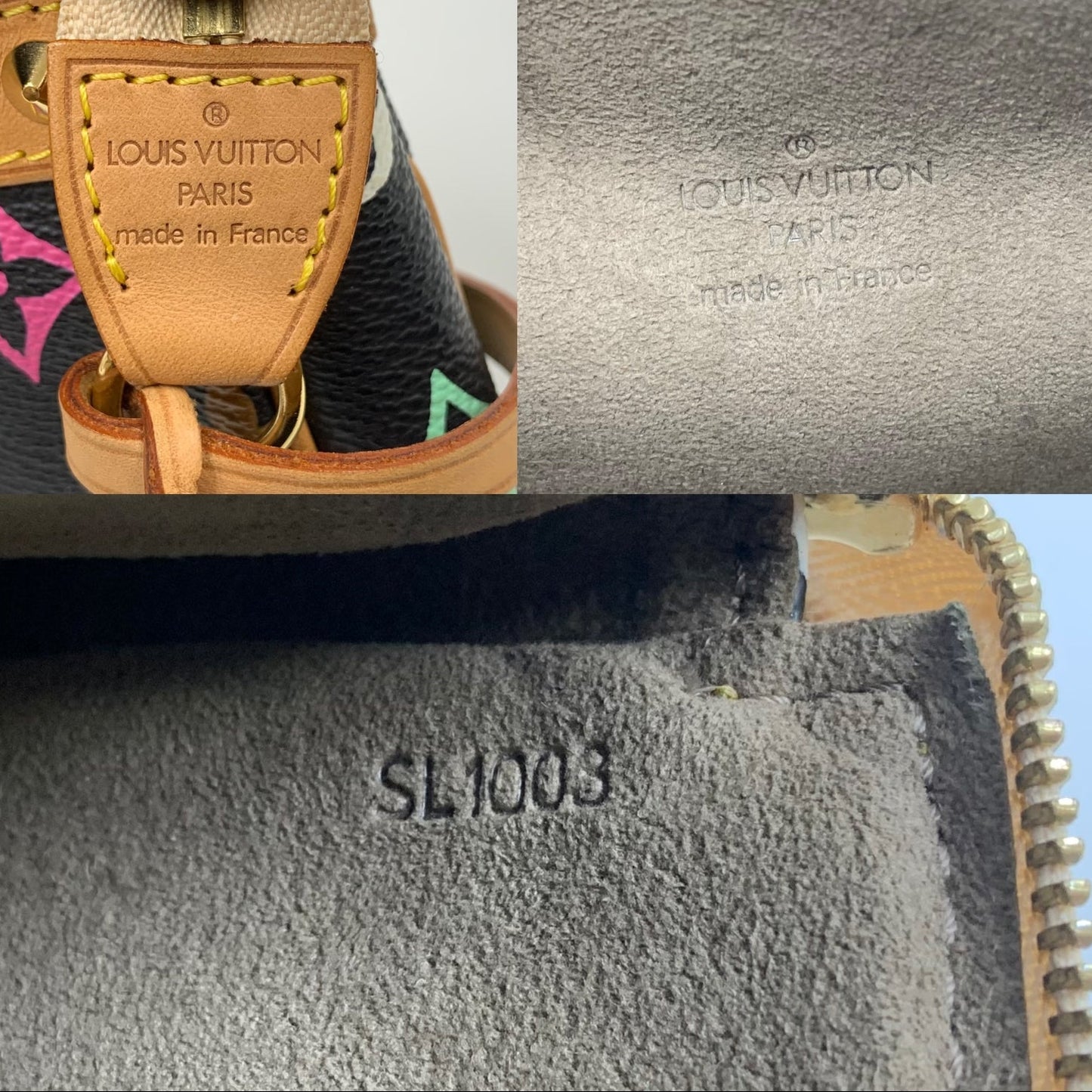 Louis Vuitton x Takashi Murakami Black Multicolor Pochette