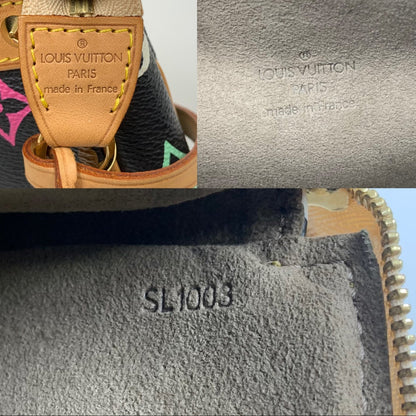 Louis Vuitton x Takashi Murakami Black Multicolor Pochette