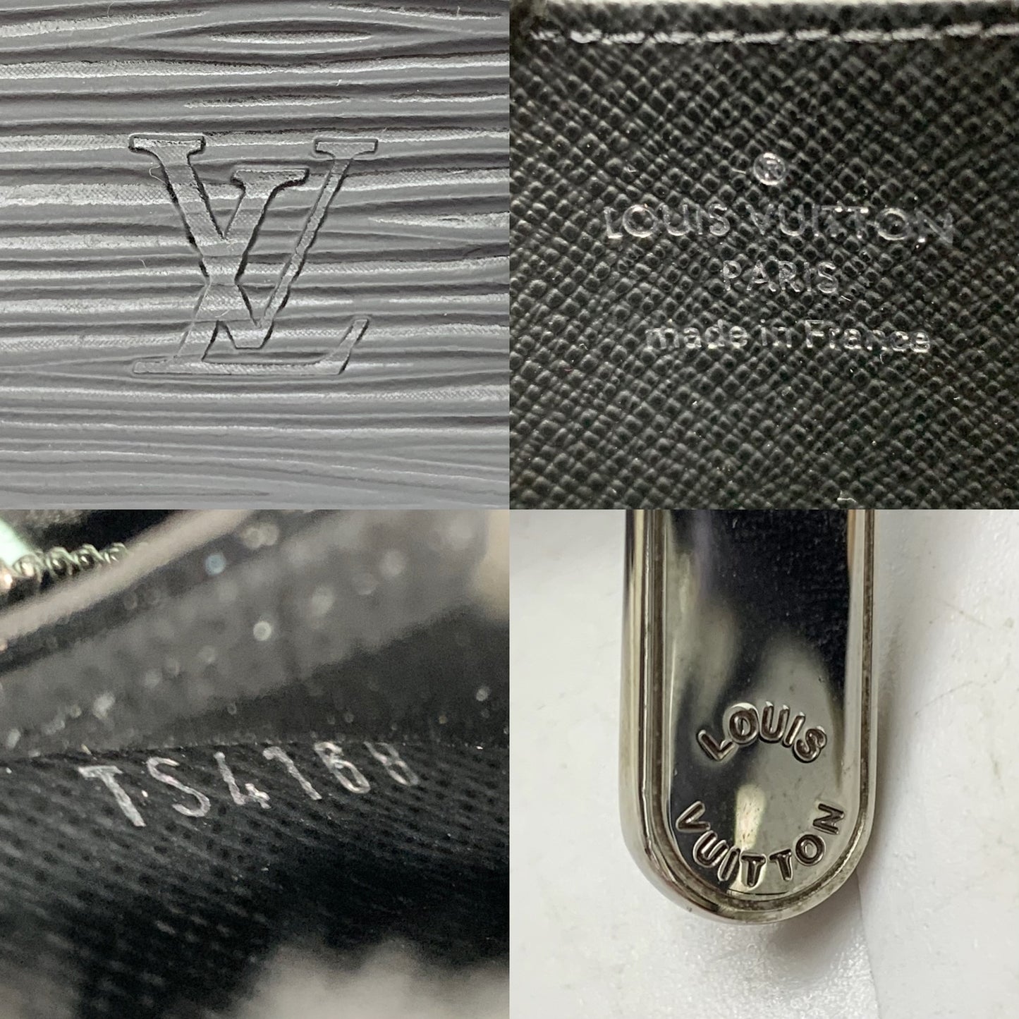 Louis Vuitton Black Epi Zippy Coin Purse
