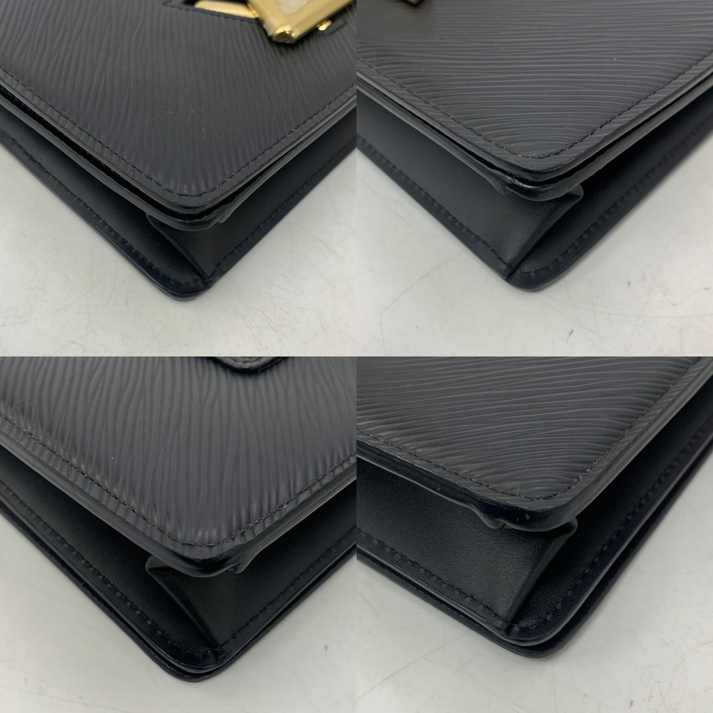 Louis Vuitton Black Epi Twist Wallet on Chain GHW RFID
