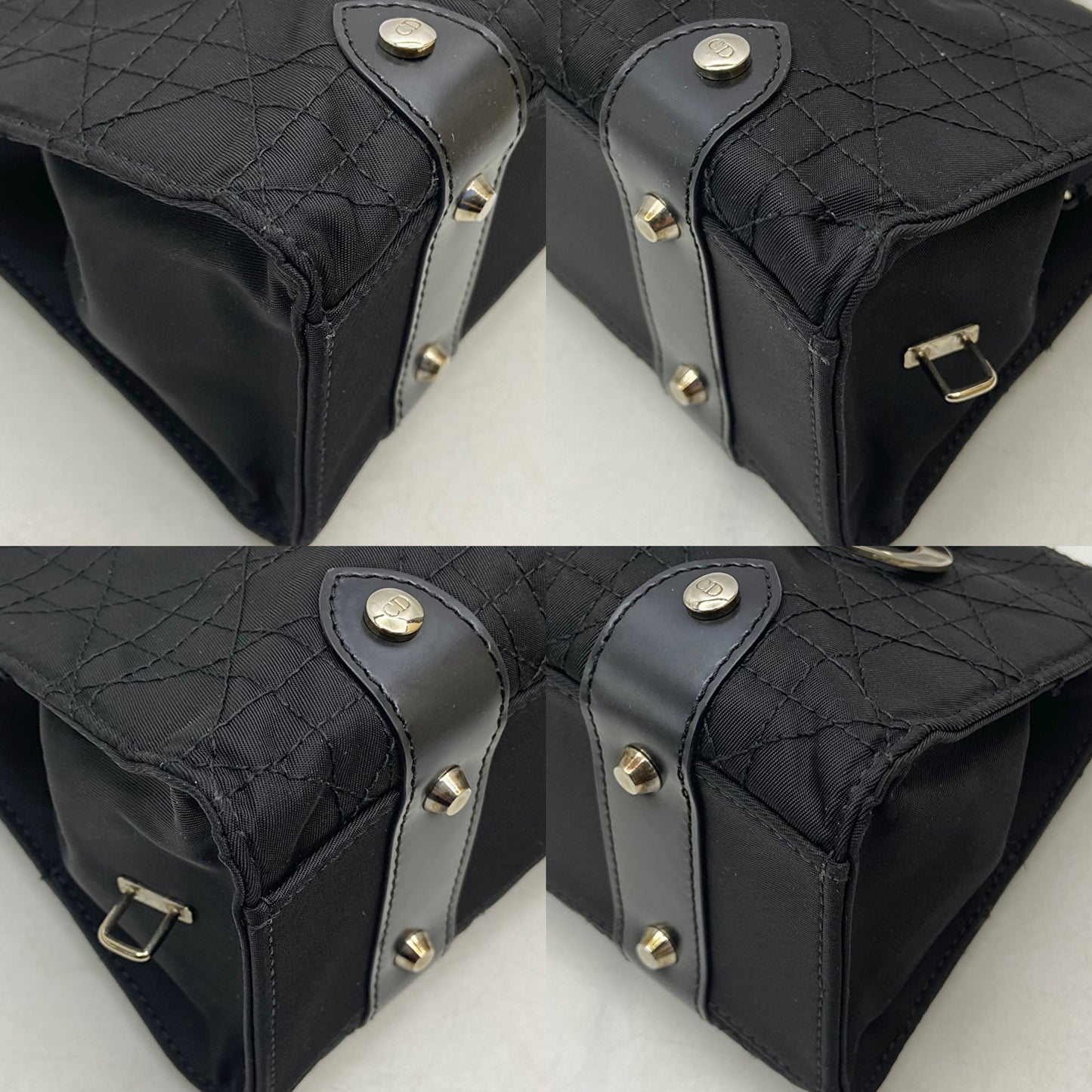 Christian Dior Lady Dior Vintage Nylon East West Mini Top Handle