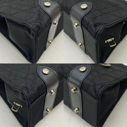 Christian Dior Lady Dior Vintage Nylon East West Mini Top Handle