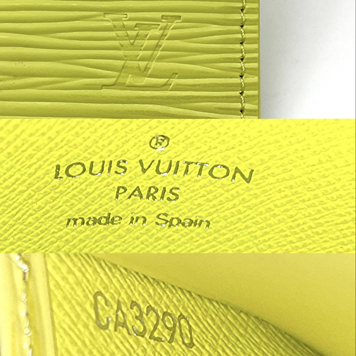 Louis Vuitton Bright Lemon Yellow Epi Leather Card Holder