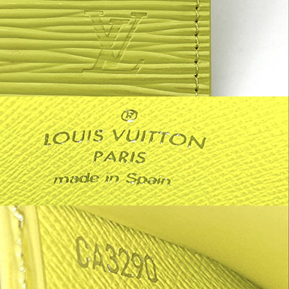 Louis Vuitton Bright Lemon Yellow Epi Leather Card Holder