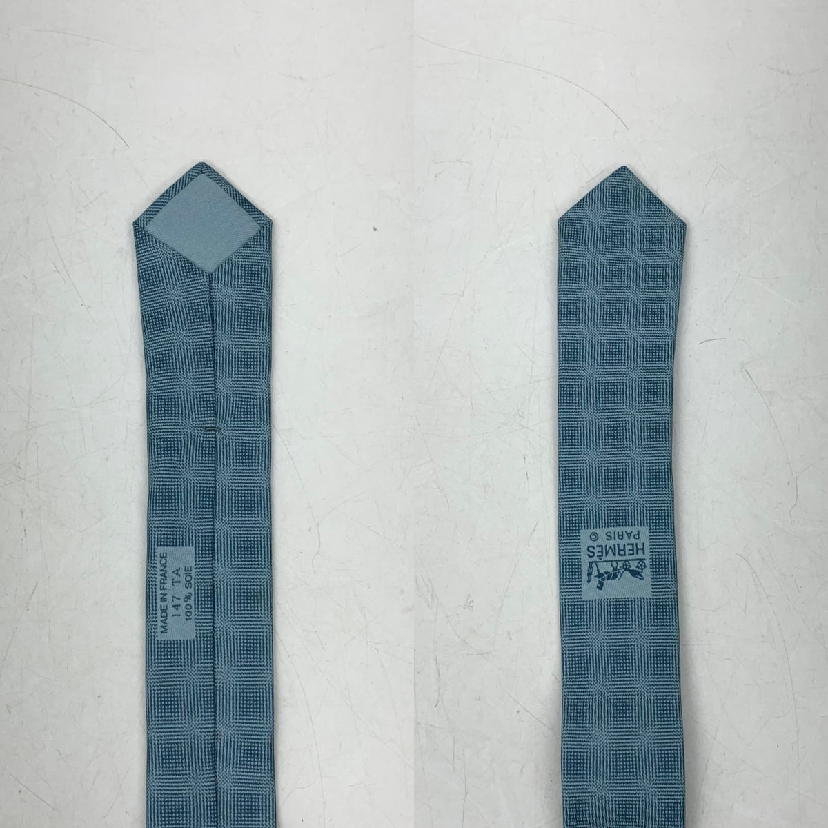 Hermes Blue Neck Tie