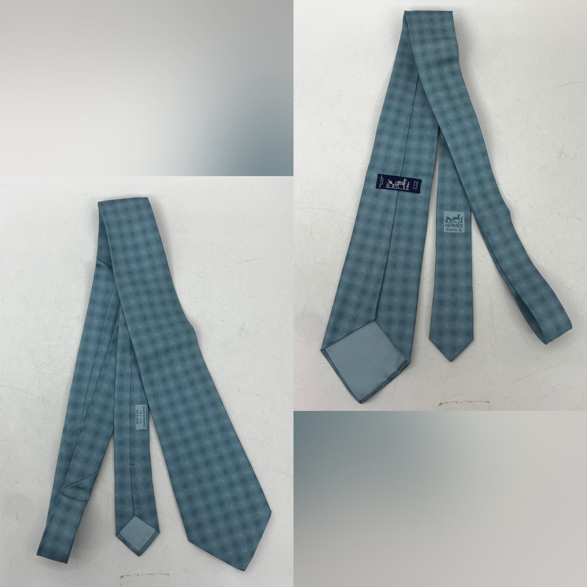 Hermes Blue Neck Tie