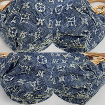 Louis Vuitton Pleaty Denim Top Handle Bag