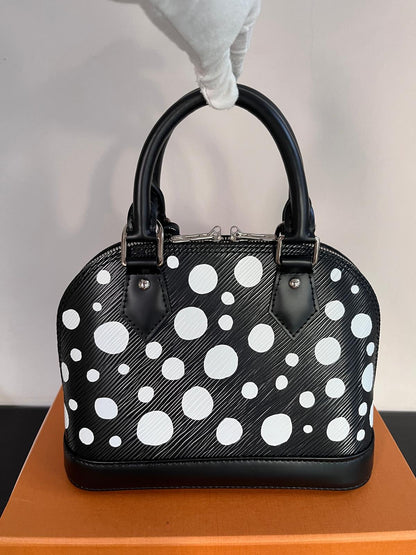 Louis Vuitton x Yayoi Kusama Alma BB Black Epi Crossbody Bag