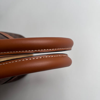 Celine Vintage Macadam Coated Canvas Boston Bag