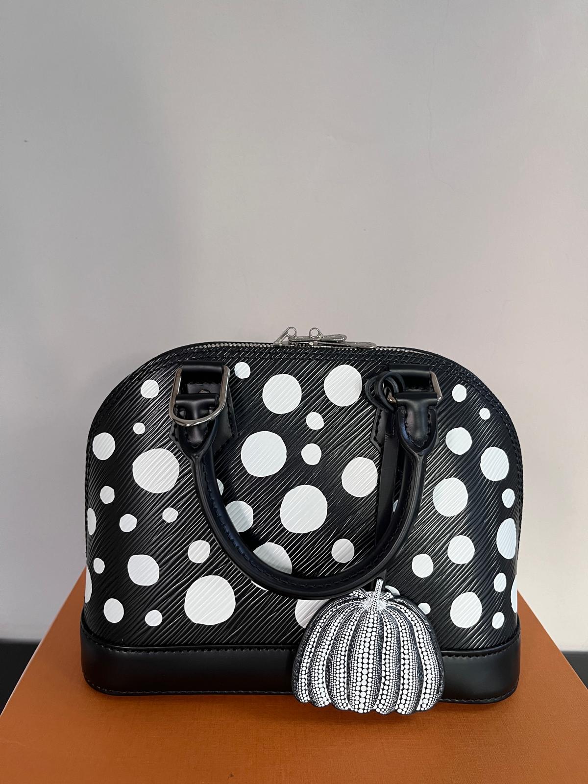 Louis Vuitton x Yayoi Kusama Alma BB Black Epi Crossbody Bag