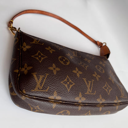 LV Vintage Monogram Pochette With Crossbody Strap