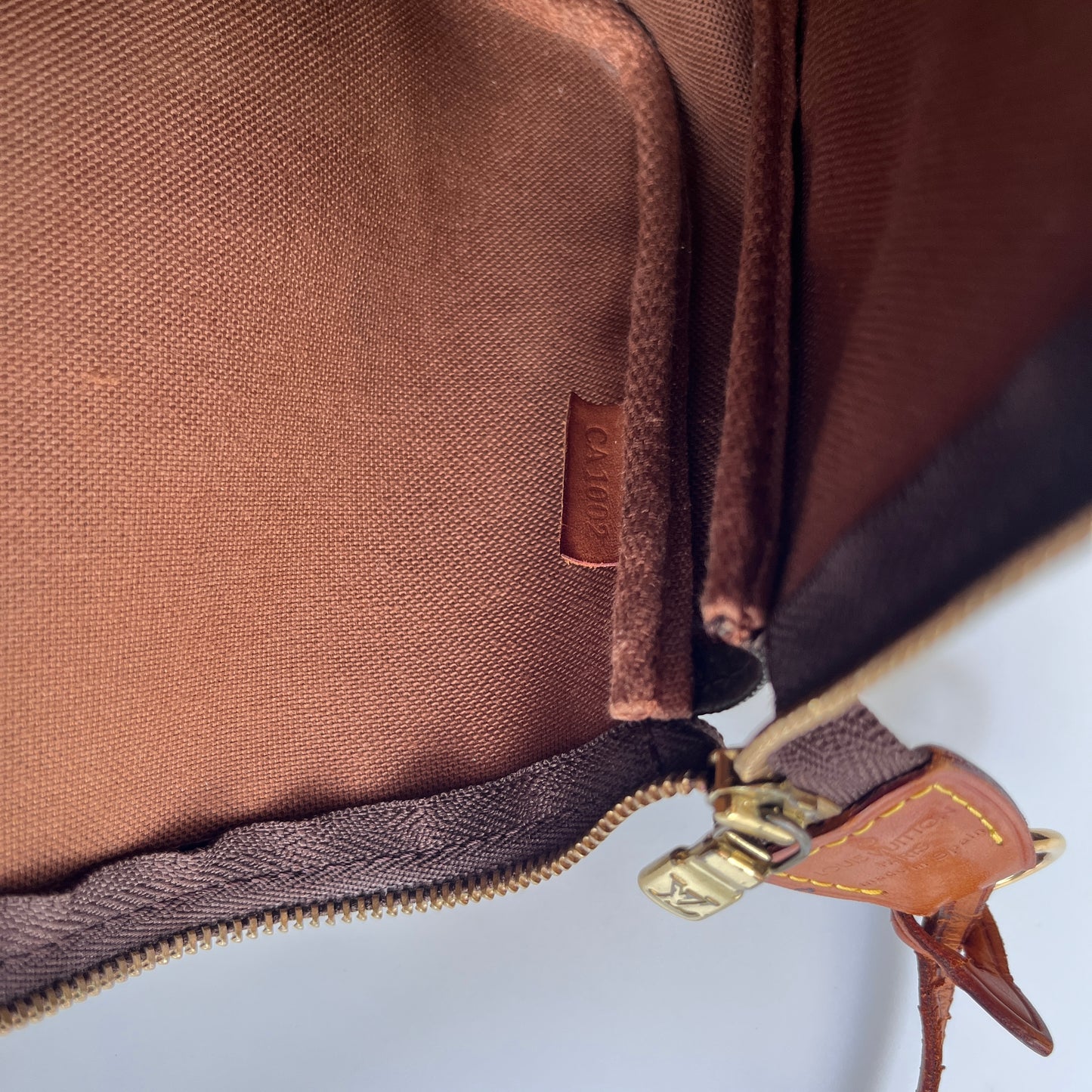 LV Vintage Monogram Pochette With Crossbody Strap