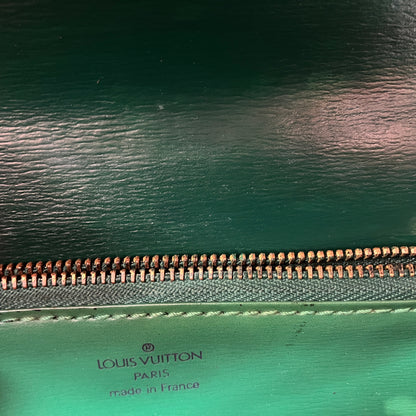 Louis Vuitton Vintage Malesherbes Green Epi Top Handle Bag