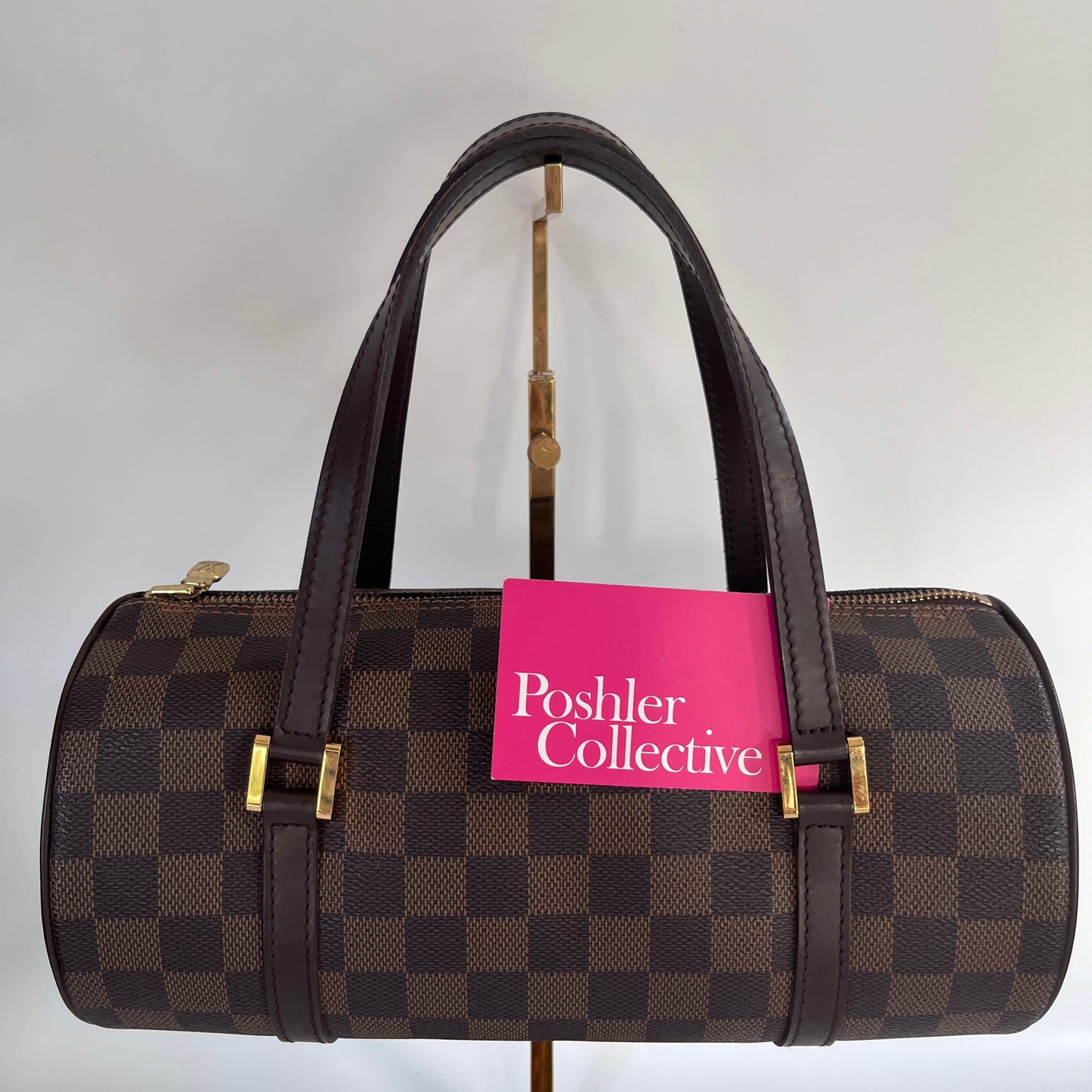 Louis Vuitton Papillon Damier Ebène 26 Top Handle Bag
