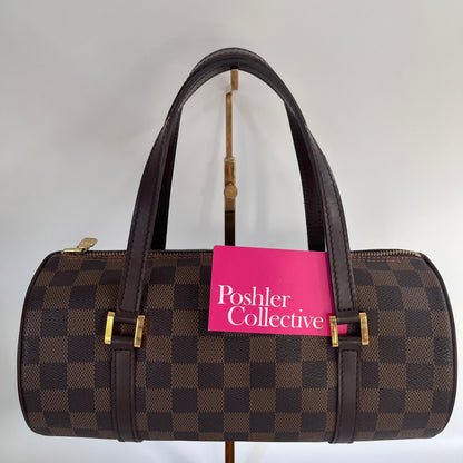 Louis Vuitton Papillon Damier Ebène 26 Top Handle Bag