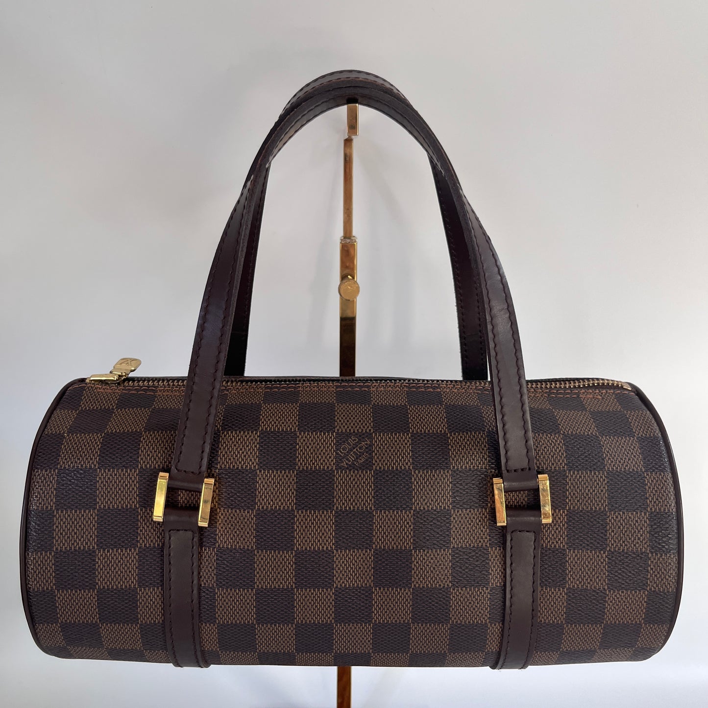 Louis Vuitton Papillon Damier Ebène 26 Top Handle Bag