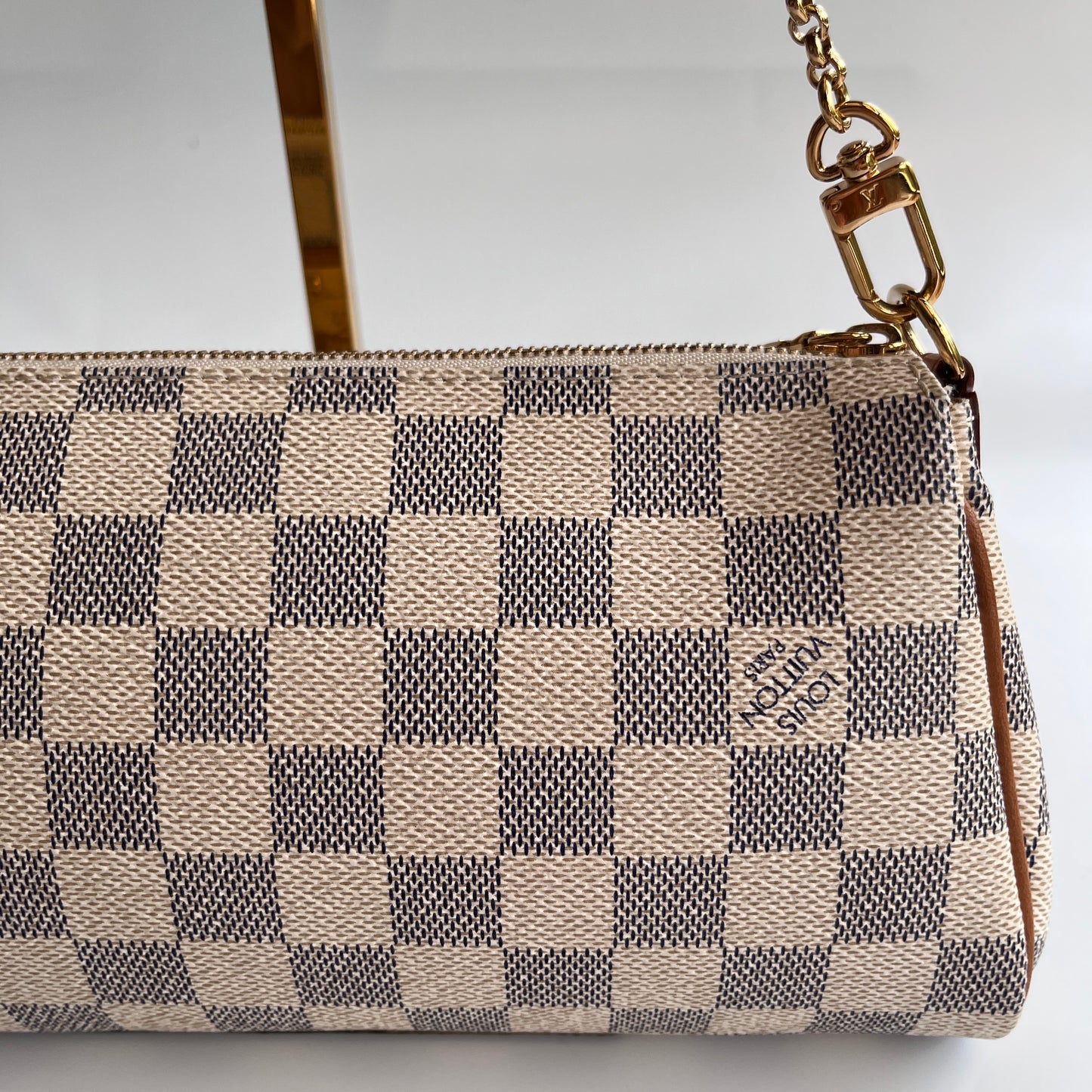 Louis Vuitton Eva PM Damier Azur Clutch/ Crossbody Bag