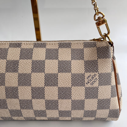 Louis Vuitton Eva PM Damier Azur Clutch/ Crossbody Bag