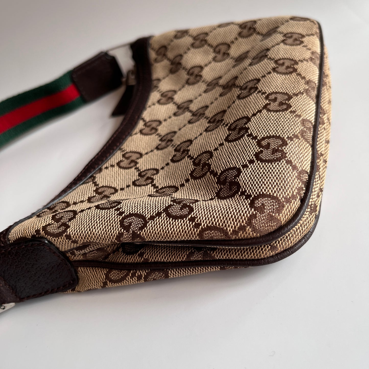 Gucci Vintage GG Canvas Pochette