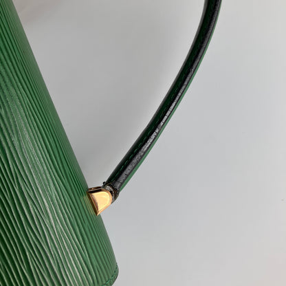 Louis Vuitton Vintage Malesherbes Green Epi Top Handle Bag