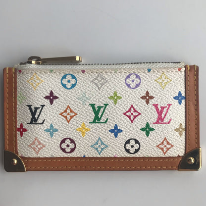 Louis Vuitton Monogram Multicolor Pochette Cles White