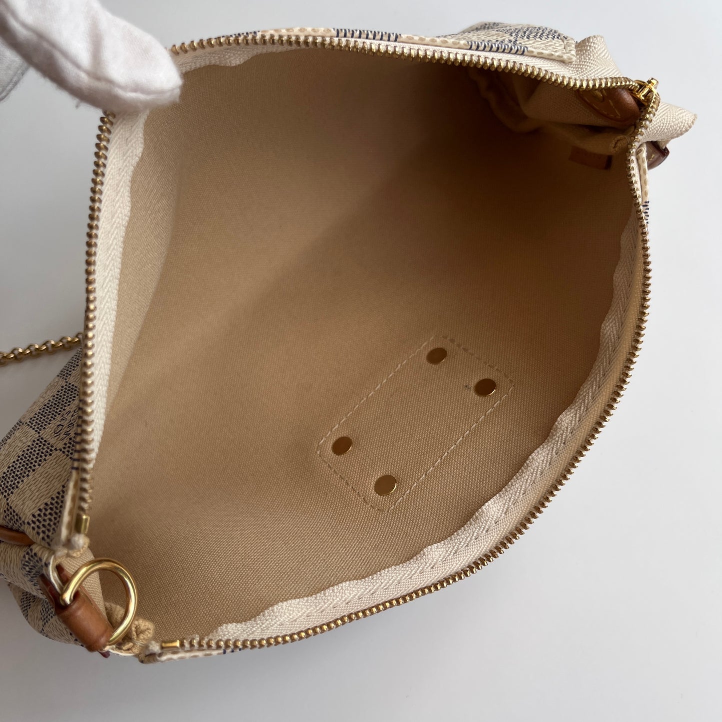 Louis Vuitton Eva PM Damier Azur Clutch/ Crossbody Bag