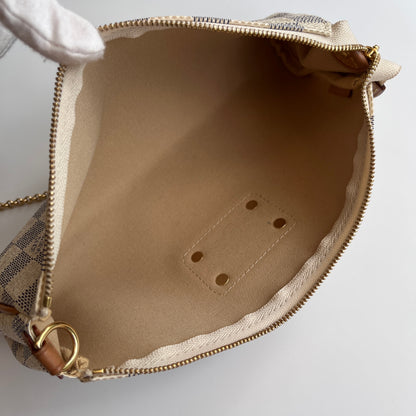 Louis Vuitton Eva PM Damier Azur Clutch/ Crossbody Bag