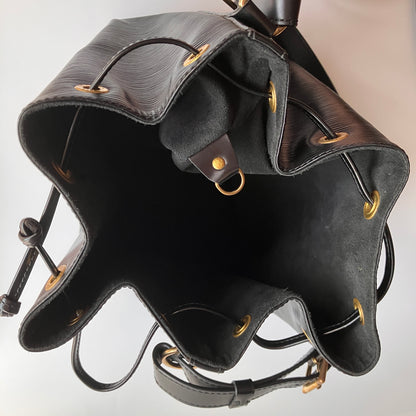 Louis Vuitton Vintage Petit Noé Black Epi Bucket Bag