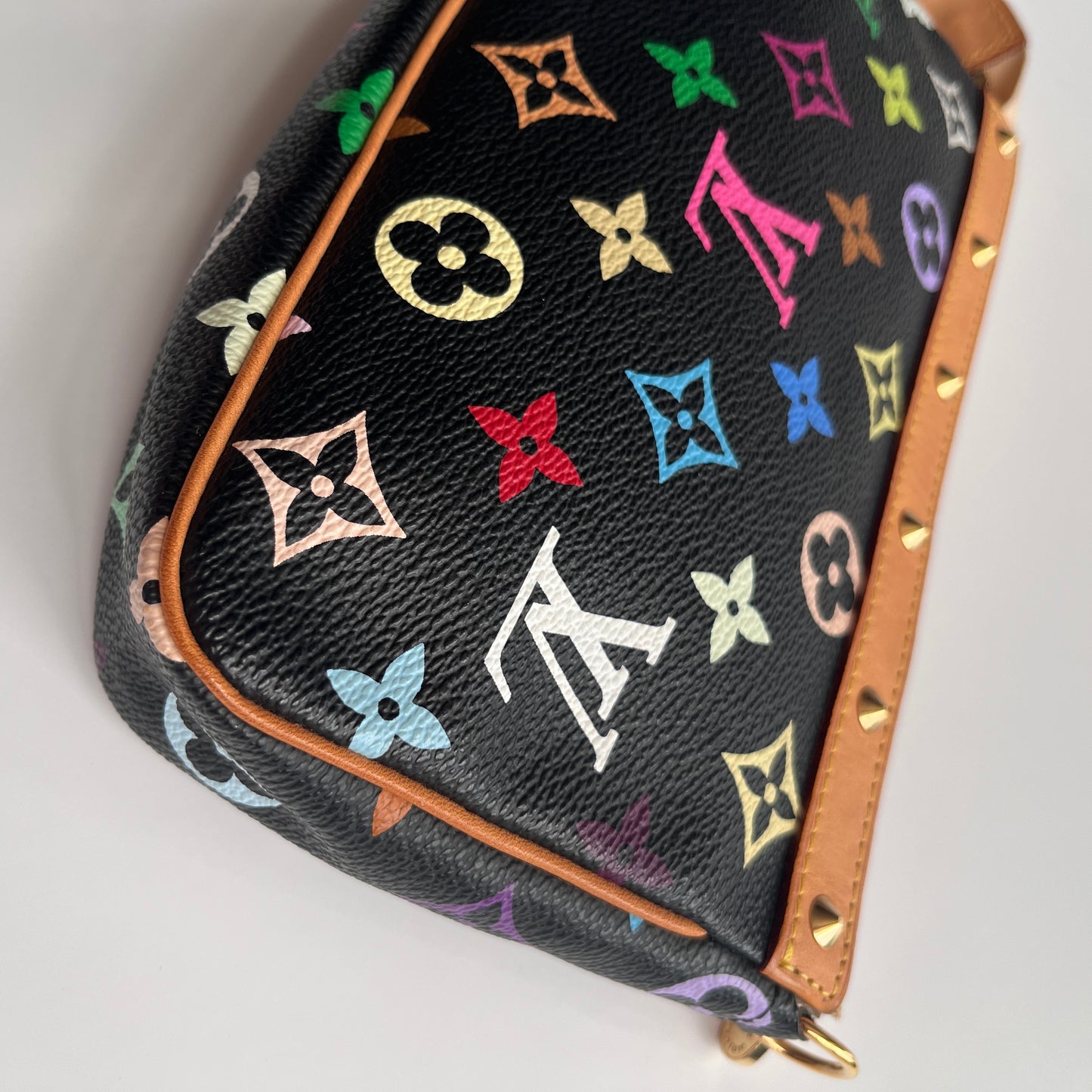 Louis Vuitton x Takashi Murakami Black Multicolor Pochette