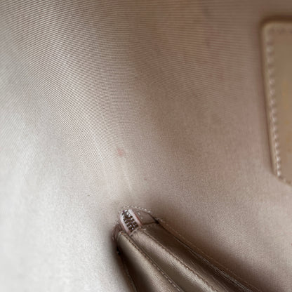 Chanel Quilted Gradient Metallic Lambskin Like A Wallet Flap Crossbody Bag